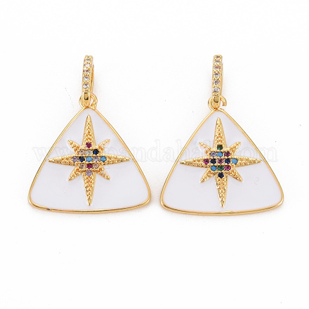 Латунные подвески из микро-паве KK-S354-333-NF-1