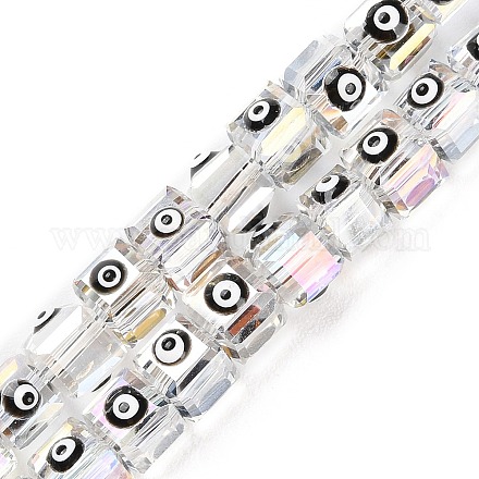 Прозрачные стеклянные бусины LAMP-F032-04A-1