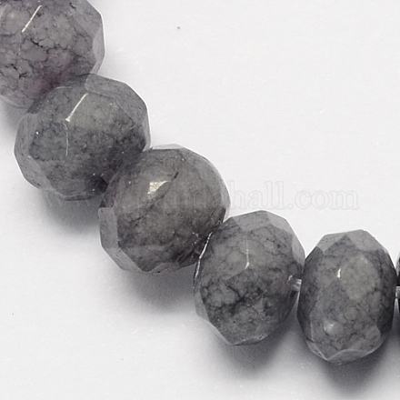 Натуральный белый нефритовый шарик нити G-R171-2x4mm-16-01-1
