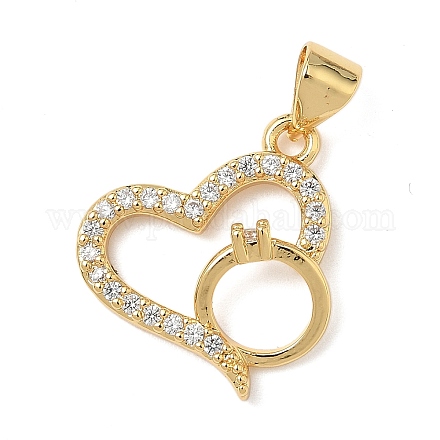 Латунные микро проложить кубического циркония подвески KK-Q068-20G-1