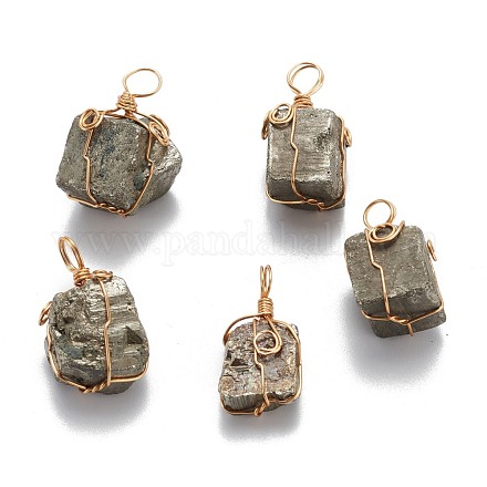 Латунные подвески из пирита G-N0145-10-1