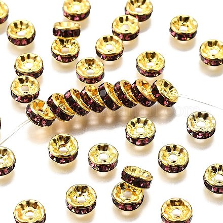 Латунные бусины разделители для поставки стразов RB-A014-Z8mm-10G-1