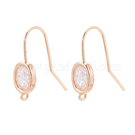 Латунные крючки для серьги из чистого циркония KK-N267-35G-1