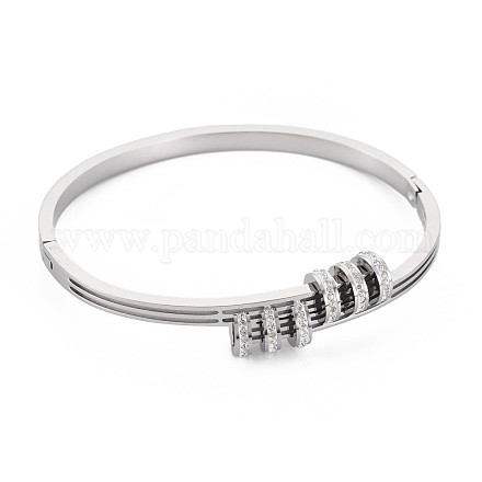 Браслет с кристаллами и стразами BJEW-N017-016P-1
