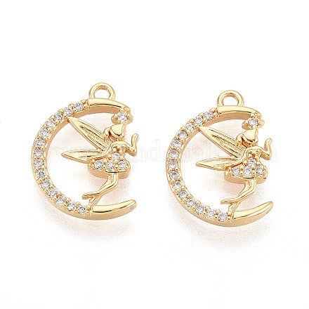 Латунные микро проложить кубического циркония подвески KK-N263-113G-1
