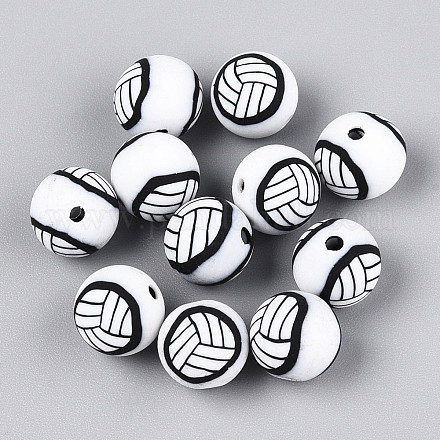 Бусины из полимерной глины  CLAY-N014-02B-08-1