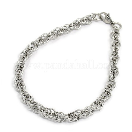 Модные браслеты-цепочки из нержавеющей стали 304 STAS-A028-B035P-1
