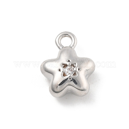 Латунные микро проложить кубического циркония подвески KK-D283-19P-1