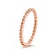 304 Stainless Steel Plain Band Rings, Round, Rose Gold, US Size 7(17.3mm)