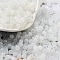 Glass Seed Beads, Imitation Cat Eye, Rondelle, White, 4x3.3mm, Hole: 1.4mm