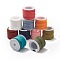 (Defective Closeout Sale: Bad Spool) Eco-Friendly Flat Faux Suede Cords, Faux Suede Lace, Mixed Color, 3~5x1~1.5mm, about 5.47 Yards(5m)/Roll
