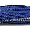 3-Ply PU Leather Braided Cord, Flat, Blue, 5x1.5mm, about 107.17 Yards(98m)/Bundle