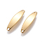 201 Stainless Steel Links connectors, Oval, Golden, 25x6x1mm, Hole: 1.6mm