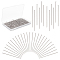 PH PandaHall 1500pcs Head Pins, 40mm Flat Head Pins 304 Stainless Steel Jewelry Making Pins 0.7mm(21 Gauge) Beading Pin for DIY Charm Earrings Braceles Necklaces Crafts Jewelry Making