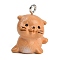Cute Opaque Resin Pendants, with Platinum Iron Loop, Seal, 20.5x19x12.5mm, Hole: 2mm
