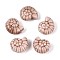 Handmade Porcelain Ceramic Beads, Bright Glazed Porcelain, Shell Shape, Camel, 14x12x7.5~8mm, Hole: 2~2.5mm