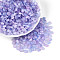 Glass Beads, Imitation Cat Eye Beads, Rondelle, Two Tone, Lilac, 6x3~3.5mm, Hole: 0.9~1mm, about 2720pcs/pound