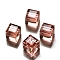 K9 Glass, Imitation Austrian Crystal Beads, Grade AAA, Faceted, Cube, Light Salmon, 5~5.5x5~5.5x5~5.5mm(size within the error range of 0.5~1mm), Hole: 0.7~0.9mm