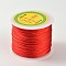 Gold Line Round String Polyester Cords, Red, 2mm, about 109.36 yards(100m)/roll