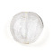 Handmade Silver Foil Glass Beads, Flat Round, Clear, 19~21x10~12mm, Hole: 1~2mm