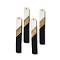 Opaque Resin & Walnut Wood Big Pendants, Rectangle Charms, Black, 51.5x7.5x3.5mm, Hole: 2mm