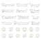 24Pcs 24 Style 304 Stainless Steel & Stainless Steel Pendants, 12 Constellation Charm, Stainless Steel Color, 8.5~12.5x12~46x1mm, Hole: 1.2~1.6mm, 1pc/style