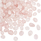2 Strands Natural Rose Quartz Beads Strands, Oval, 5~15x4~10x2~6mm, Hole: 1mm, about 40~60pcs/strand, 15.7 inch