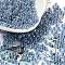 Glass Seed Beads, Ceylon, Round Hole, Round, Steel Blue, 4x3mm, Hole: 1.5mm, 333pcs/20g