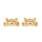 Ocean Theme Brass Charms, Long-Lasting Plated, Nickel Free, Real 18K Gold Plated, Crab, 8.5x14x4.5mm, Hole: 1.4mm