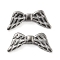 Non-Tarnish 316 Stainless Steel Beads, Wings, Stainless Steel Color, 8.5x18.5x4mm, Hole: 1.5mm