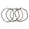 Sparkling Glass Beaded Necklace with 304 Stainless Steel Clasps, Mixed Color, 17.72 inch(45cm)