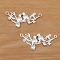 Alloy Pendants, Bird DIY Jewelry Accessories, Platinum, 45x21mm