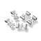 Non-Tarnish 304 Stainless Steel Links Connectors, Bowknot, Stainless Steel Color, 8x12x3mm, Hole: 1mm