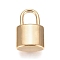 304 Stainless Steel Pendants, Padlock, Golden, 16x10x5mm, Hole: 4x6mm