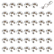 150Pcs 304 Stainless Steel Crimp Beads Covers, Stainless Steel Color, 4.5mm, Hole: 2mm