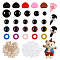 2 Box 2 Style Craft Plastic Doll Eyes & Nose, Mixed Shapes, Mixed Color, 10mm