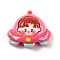 Playing Theme Opaque Resin Decoden Cabochons, Spaceship, 22.5x26.5x8.5mm