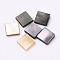 Black Lip Shell Cabochons, Square, Black, 4x4x1mm