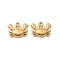 304 Stainless Steel Charms, Ion Plating(IP), Golden, Crab, 10.5x13.5x3mm, Hole: 1.2mm