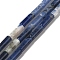 Natural Sodalite Beads Strands, Tube, 12x4mm, Hole: 1.2mm, about 32pcs/strand, 15.55''(39.5cm)