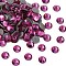 Preciosa® Crystal Hotfix Flatback Stones, Czech Crystal, Round(438 11 612 Chaton Rose VIVA 12 ®), 70350 Fuchsia, SS10(2.7~2.9mm)