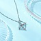 304 Stainless Steel Empty macrame Pouch Pendant Singapore Chain Necklaces, Non-Tarnish, Stainless Steel Color, 17.76 inch(45.1cm)