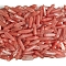 Cherry Quartz Glass Healing Stones, Double Terminated Points Bullet Shaped Stone, for Reiki Balancing, 32x8mm