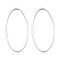 Brass Linking Rings, Cadmium Free & Lead Free, Long-Lasting Plated, Oval, Silver, 20x10x1mm, Inner Diameter: 19x9mm