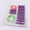 ABS Knitting Tools Set, for Knitting Scarf, Hat, DIY Tools, Purple, 45.5~91x14.5~59x32.5~33mm, Hole: 4.5mm, 20pcs/set