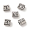 Oval with Constellation 304 Stainless Steel Beads, Large Hole Beads, Antique Silver, Aries, 9x9x6mm, Hole: 4.5mm