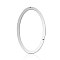 Tarnish Resistant 201 Stainless Steel Links connectors, Letter, Stainless Steel Color, Letter.O, 37x22.5x1mm, Hole: 1mm