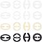 FINGERINSPIRE 96PCS Bra Strap Clips 16 Style (4 Shape, Black, White, Clear, Beige) Racerback Bra Clip Anti-Slip Bra Straps Holder Bra Buckle Clips for Back, Conceal Straps Bra Clip