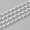 304 Stainless Steel Rolo Chains, Belcher Chain, Unwelded, with Spool, Silver Color Plated, 6x2mm, about 32.8 Feet(10m)/roll