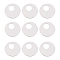 304 Stainless Steel Pendants, Flat Round, with Bead Container, Stainless Steel Color, 30x1mm, Hole: 11mm, about 30pcs/box